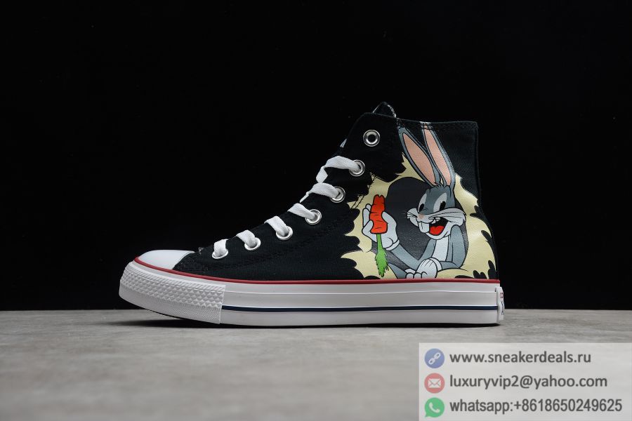 Converse x Bugs Bunny All Star OX High 169225C Black Unisex Skate Shoes